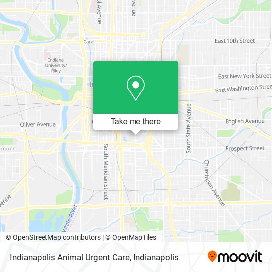 Indianapolis Animal Urgent Care map