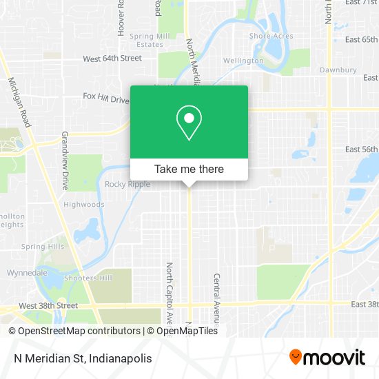 Mapa de N Meridian St