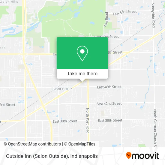 Mapa de Outside Inn (Salon Outside)