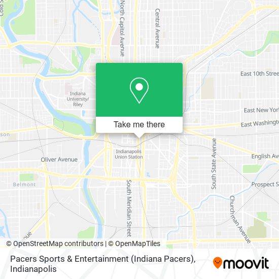 Pacers Sports & Entertainment (Indiana Pacers) map