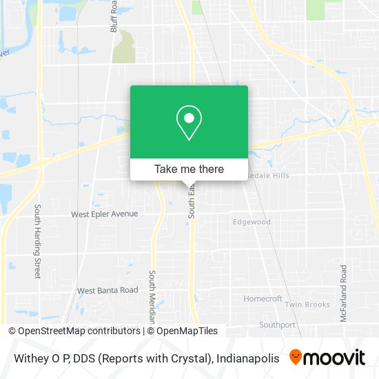 Withey O P, DDS (Reports with Crystal) map