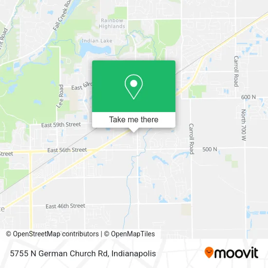 5755 N German Church Rd map