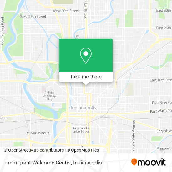 Immigrant Welcome Center map
