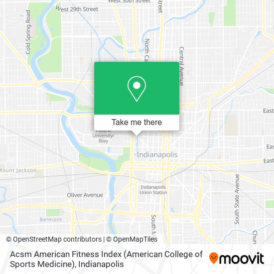 Mapa de Acsm American Fitness Index (American College of Sports Medicine)