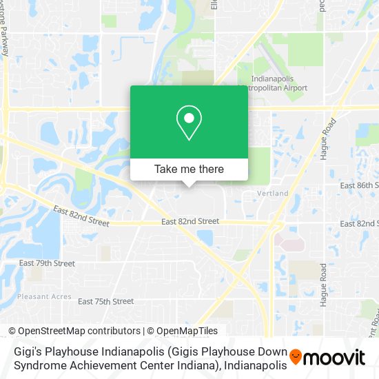 Mapa de Gigi's Playhouse Indianapolis (Gigis Playhouse Down Syndrome Achievement Center Indiana)