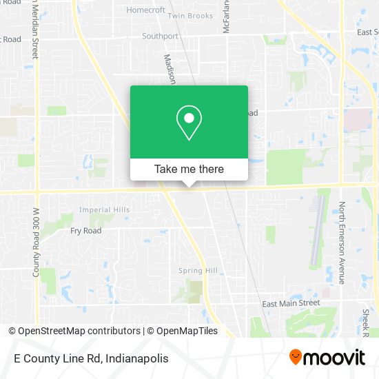 E County Line Rd map