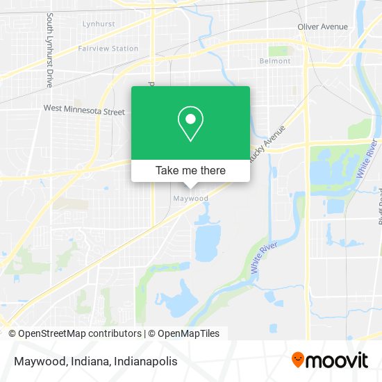 Mapa de Maywood, Indiana