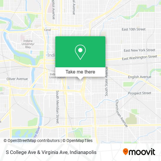 S College Ave & Virginia Ave map