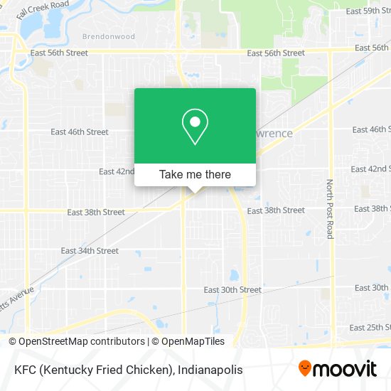 Mapa de KFC (Kentucky Fried Chicken)