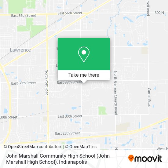 John Marshall Community High School map