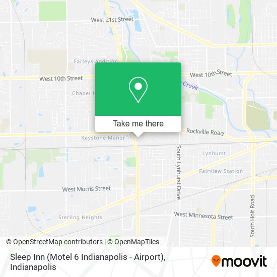 Sleep Inn (Motel 6 Indianapolis - Airport) map