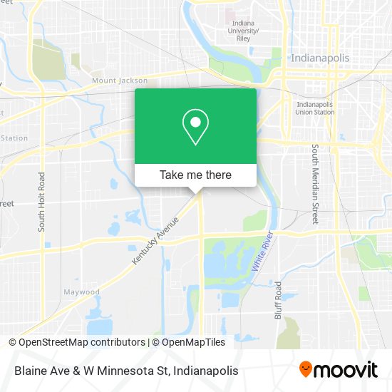 Blaine Ave & W Minnesota St map