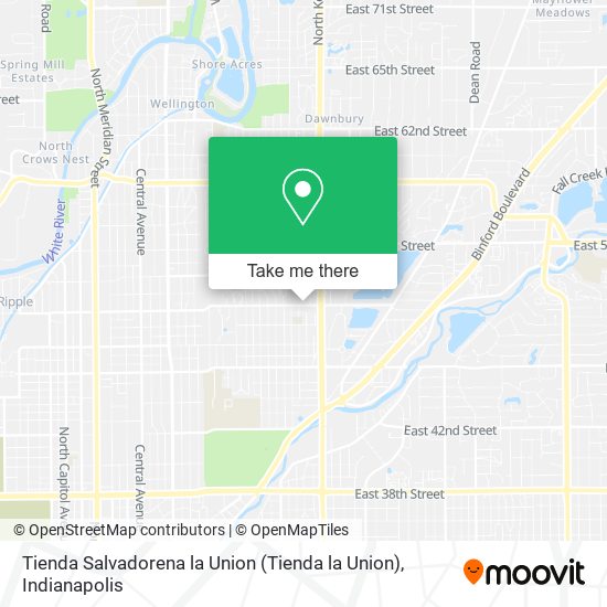 Mapa de Tienda Salvadorena la Union