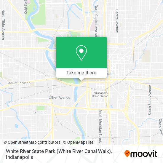 Mapa de White River State Park (White River Canal Walk)