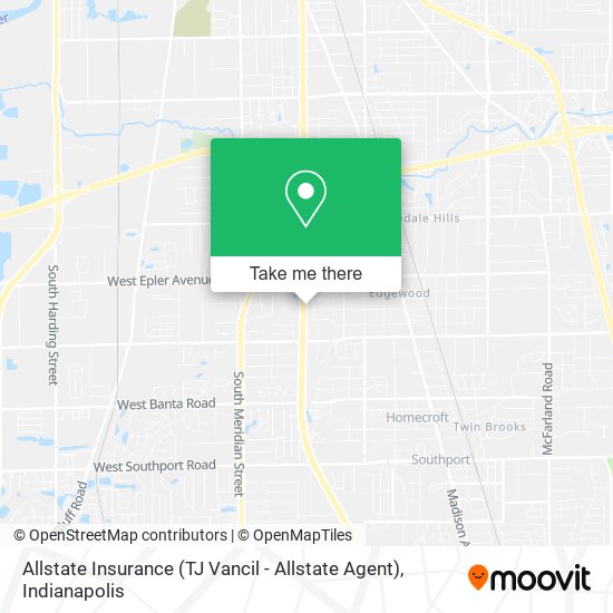 Mapa de Allstate Insurance (TJ Vancil - Allstate Agent)