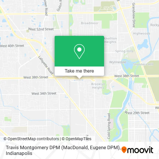 Travis Montgomery DPM (MacDonald, Eugene DPM) map