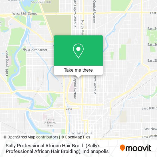 Mapa de Sally Professional African Hair Braidi (Sally's Professional African Hair Braiding)