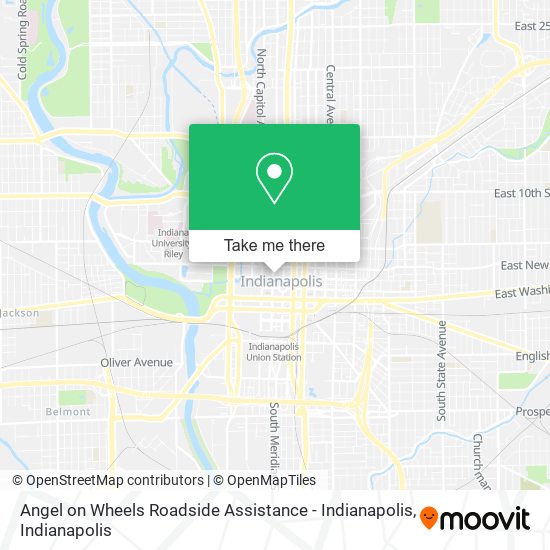 Mapa de Angel on Wheels Roadside Assistance - Indianapolis
