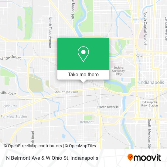 N Belmont Ave & W Ohio St map