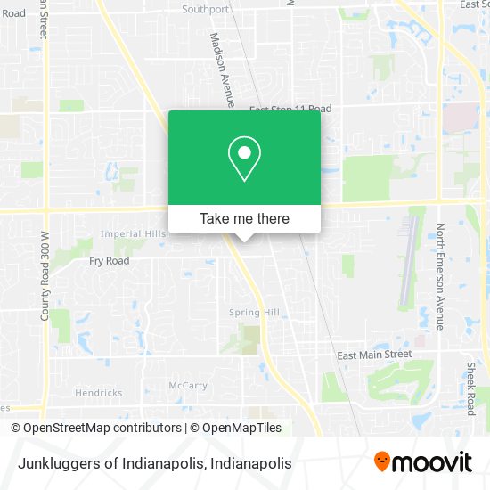 Junkluggers of Indianapolis map