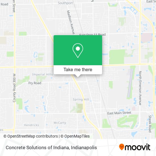 Concrete Solutions of Indiana map