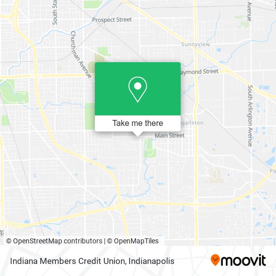 Indiana Members Credit Union map