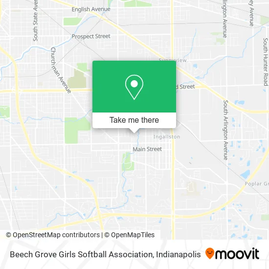 Mapa de Beech Grove Girls Softball Association
