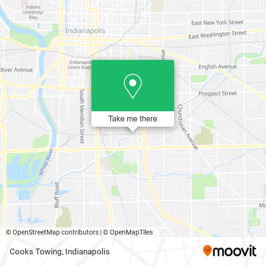 Cooks Towing map