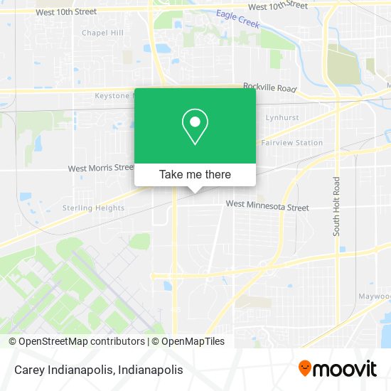 Mapa de Carey Indianapolis