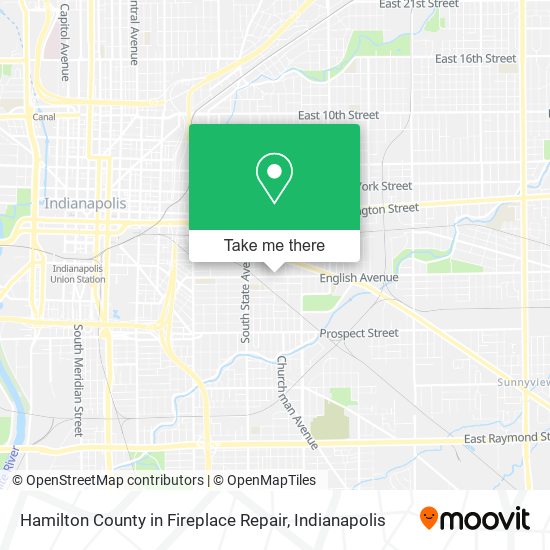 Mapa de Hamilton County in Fireplace Repair