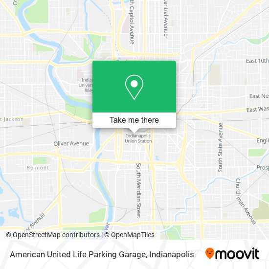 American United Life Parking Garage map