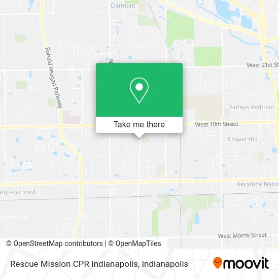 Rescue Mission CPR Indianapolis map