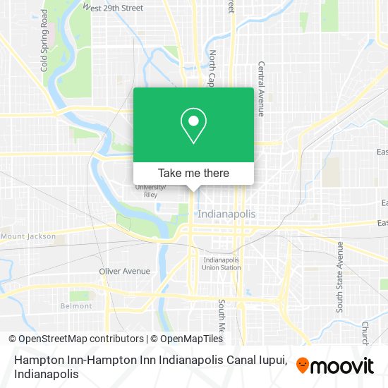 Hampton Inn-Hampton Inn Indianapolis Canal Iupui map