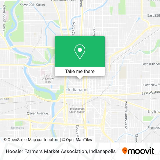 Mapa de Hoosier Farmers Market Association