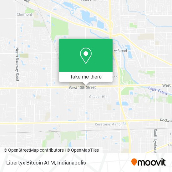 Mapa de Libertyx Bitcoin ATM