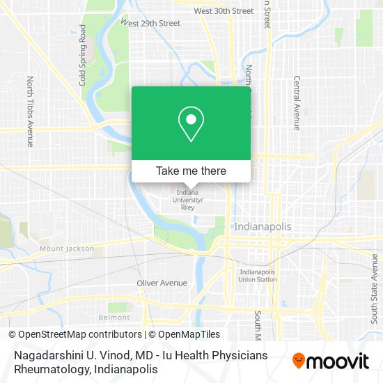 Nagadarshini U. Vinod, MD - Iu Health Physicians Rheumatology map