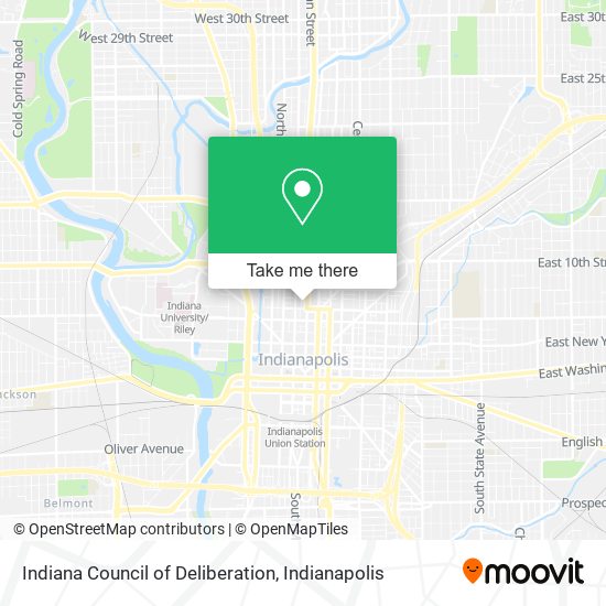 Indiana Council of Deliberation map