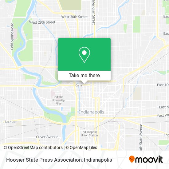 Mapa de Hoosier State Press Association