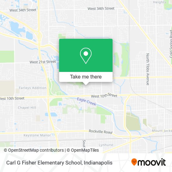 Carl G Fisher Elementary School map