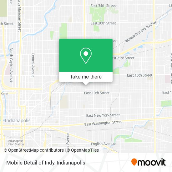Mobile Detail of Indy map