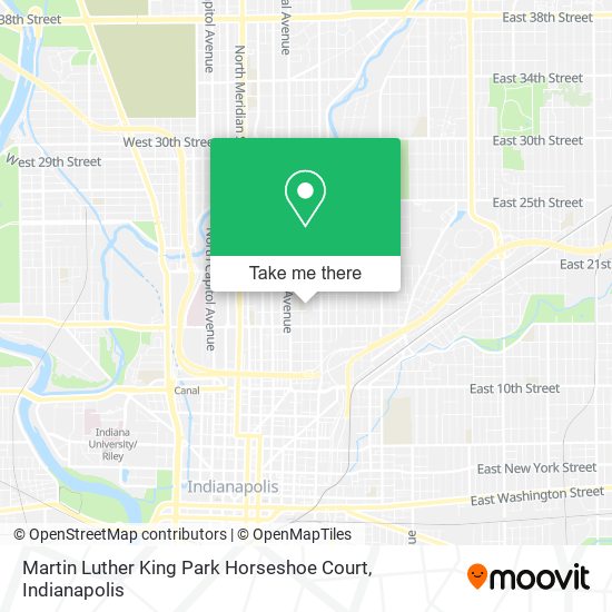 Martin Luther King Park Horseshoe Court map