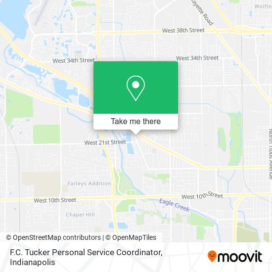 F.C. Tucker Personal Service Coordinator map