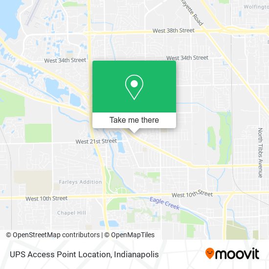 UPS Access Point Location map