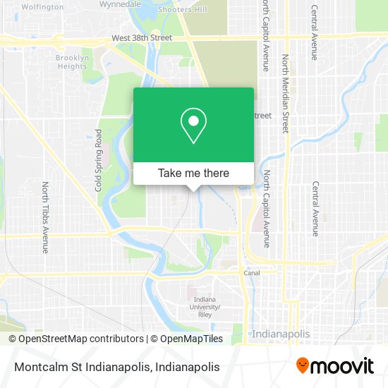 Montcalm St Indianapolis map