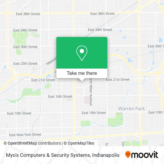 Mapa de Myo's Computers & Security Systems