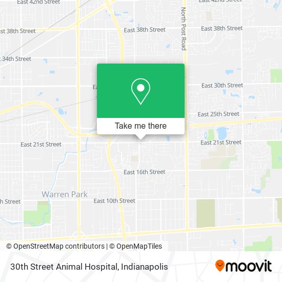 30th Street Animal Hospital map