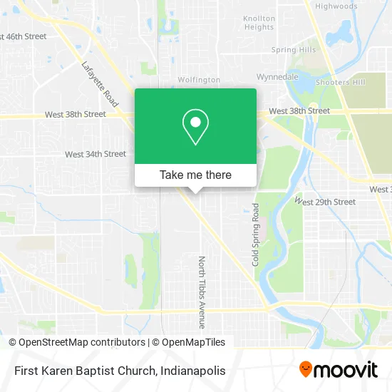 First Karen Baptist Church map