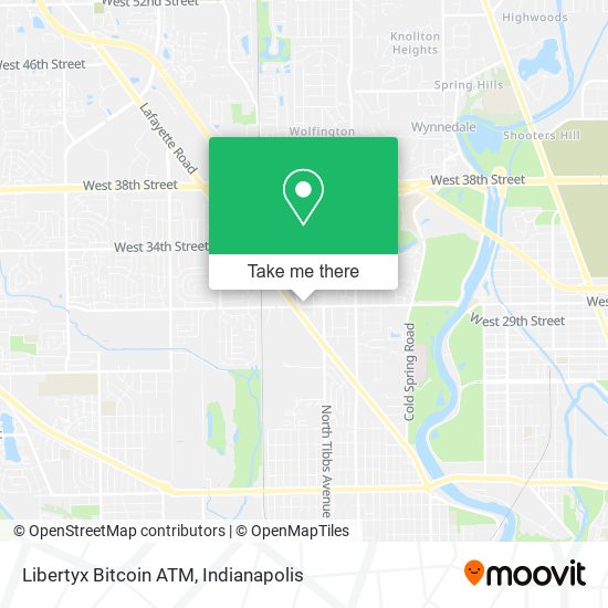 Mapa de Libertyx Bitcoin ATM