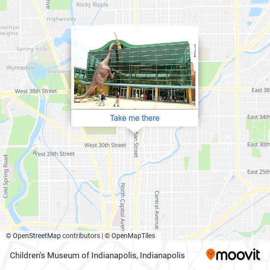 Children's Museum of Indianapolis map