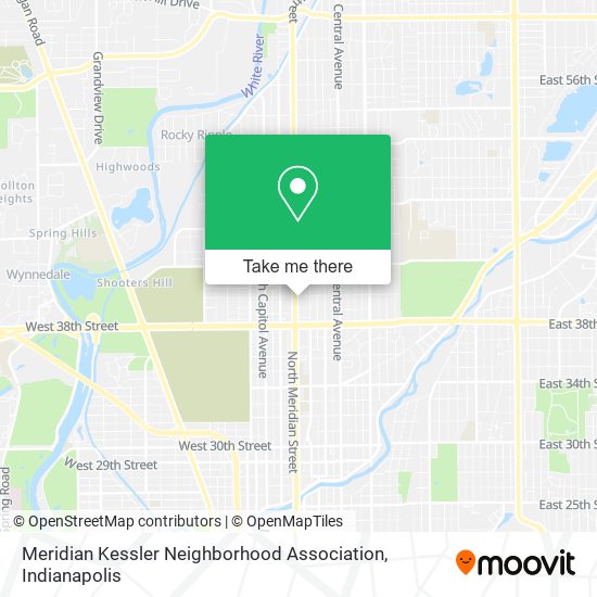 Mapa de Meridian Kessler Neighborhood Association